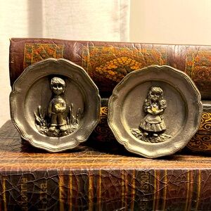 Miniature Pewter Plates